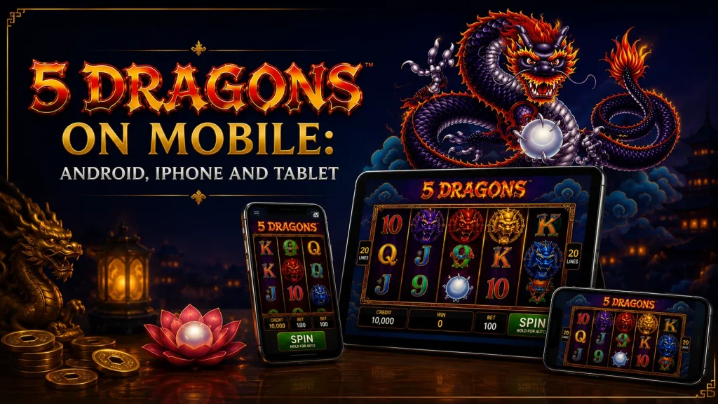 5 Dragons On Mobile Android, iPhone And Tablet