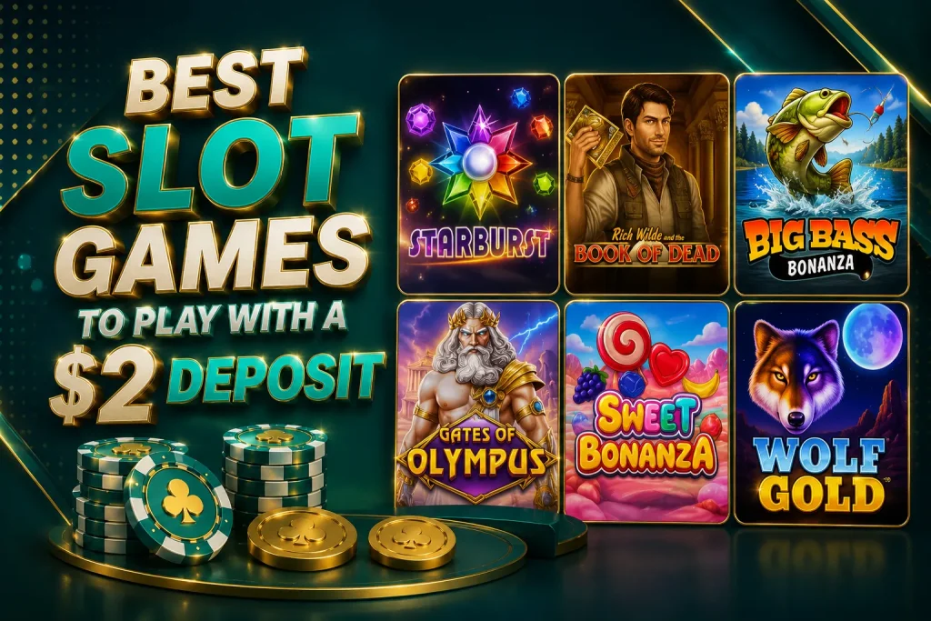 Best Slot Games To Play with A $2 Deposit