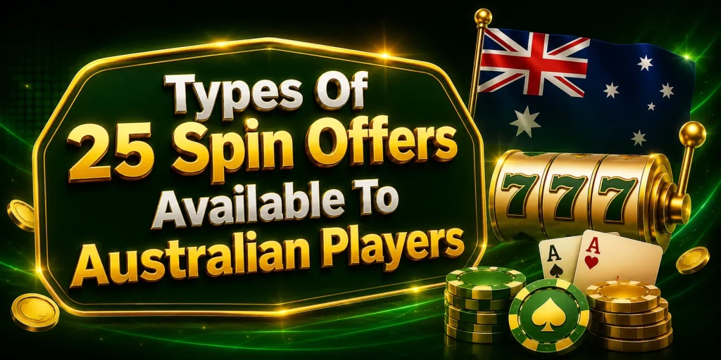 Types Of 25 Spin Offers Available To Australian Players