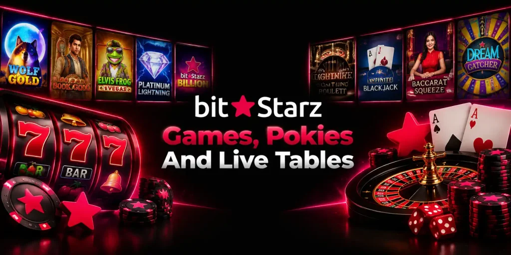 Games, Pokies And Live Tables
